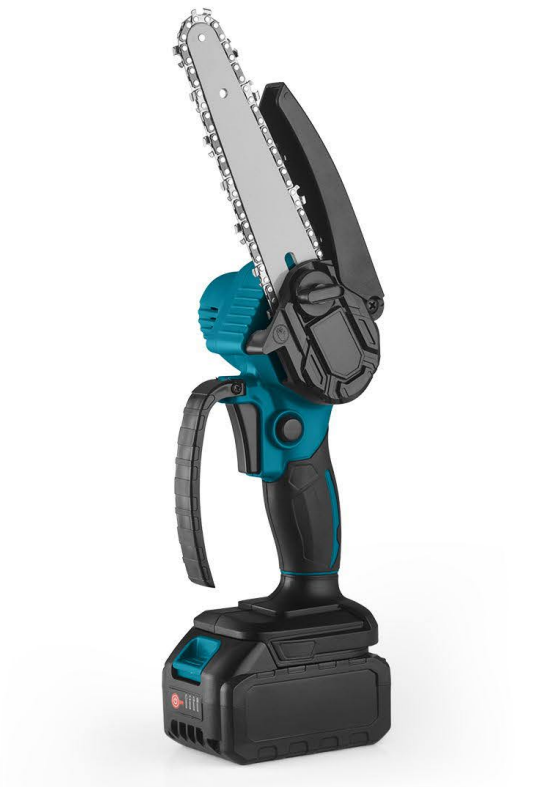21V 8-Inch Lithium Brushed Power Electric Cordless Chainsaw with Battery and Charger