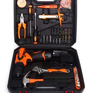 Toolbox Set – Home Drill & Hand Tools for Repairs