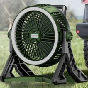 FS-206 10-Inch Multi-Function Rechargeable Solar Fan