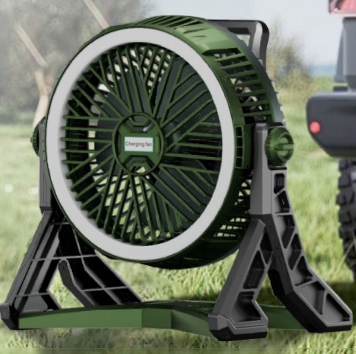 FS-206 10-Inch Multi-Function Rechargeable Solar Fan
