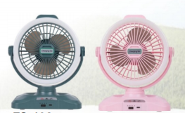 FS-106 6-Inch Multi-Function Rechargeable Solar Fan