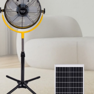 FS-818 Solar Rechargeable Stand Fan (5-Blade Series)