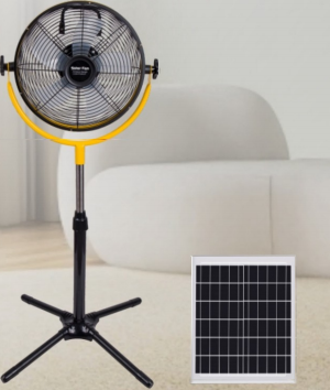 FS-818 Solar Rechargeable Stand Fan (5-Blade Series)