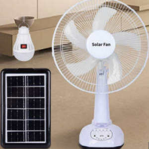 FS-T9 12/14/16-Inch Solar Rechargeable Table Fan with LED Light