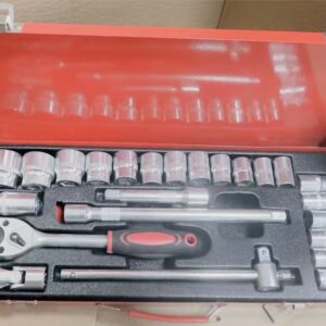 24-Piece 1/2" Drive Socket Set – Professional Hand Tool Kit