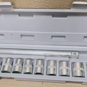 10-Piece 1/2" Wrench Socket Set (8–21mm) – Auto Repair Mechanical Tool Kit