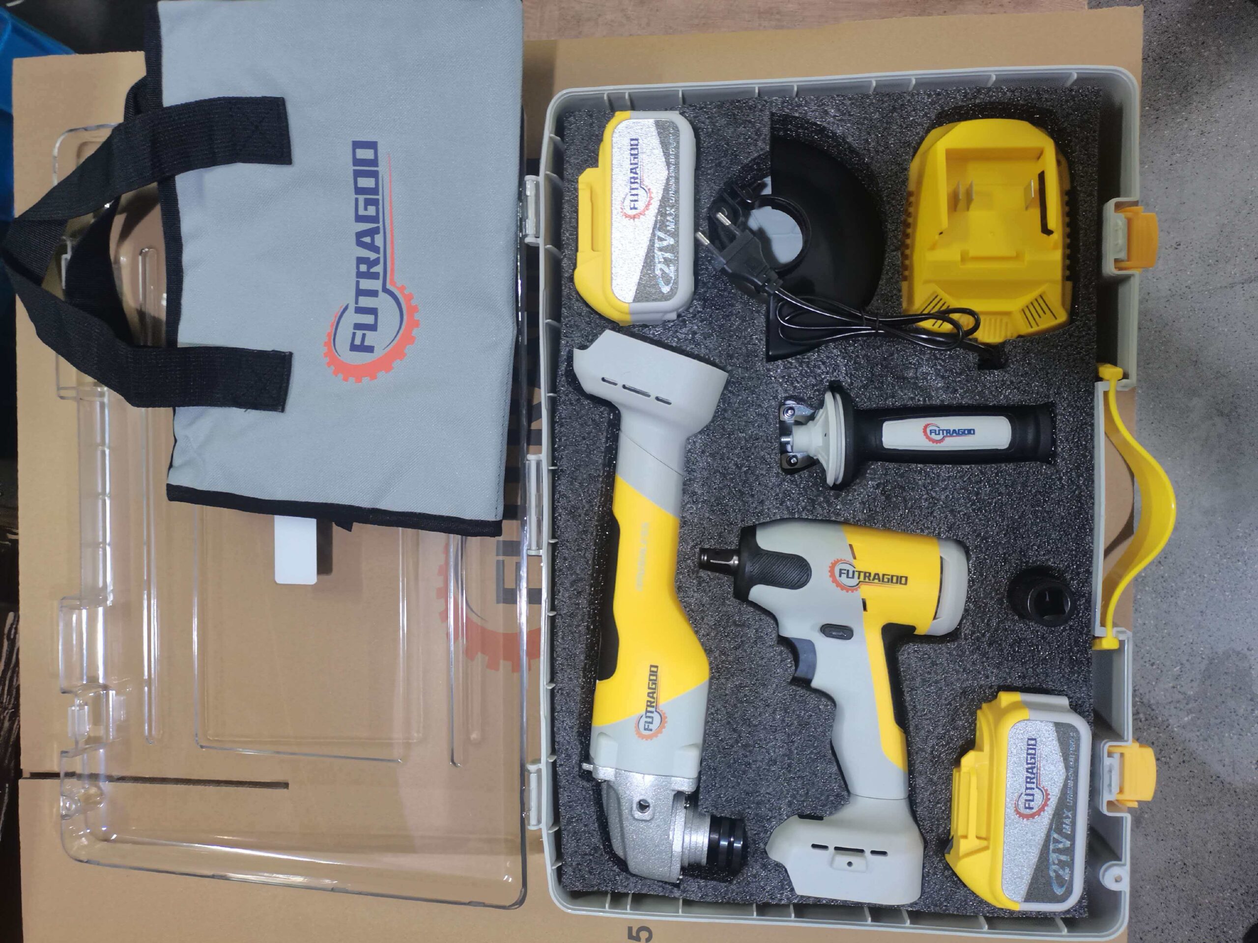 21V Cordless Impact Wrench & Electric Shear Combo Kit
