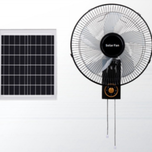 FS-298 16-Inch Solar Rechargeable Wall-Mounted Fan