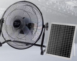 FS-118 12/14-Inch Solar Rechargeable Floor Fan
