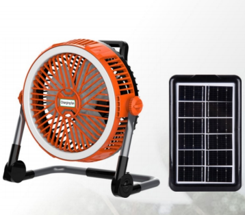 FS-208 10-Inch Multi-Function Rechargeable Solar Fan