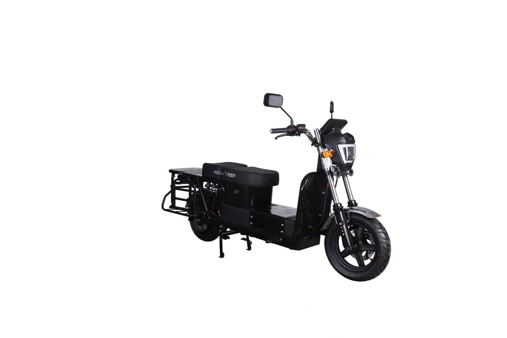 Black Delivery-Style Electric Scooter - Image 2