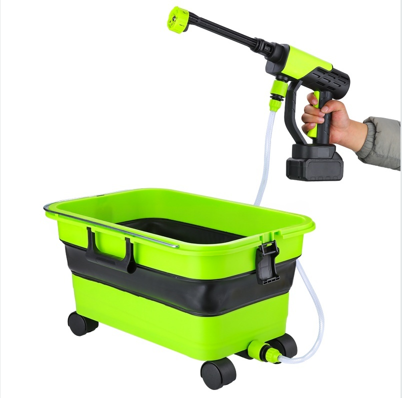 HydroBlast Car Wash Water Gun + Portable Bucket Kit
