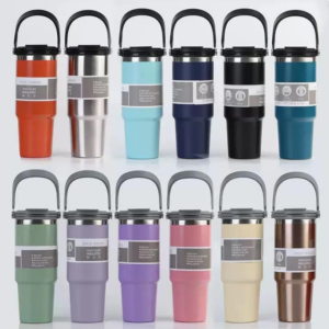 30 Handle Lid Car Vacuum Cup (Dual Drink)