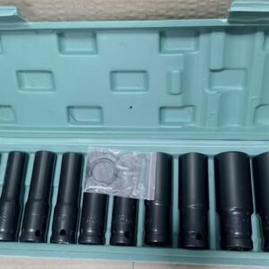 Rierousy 11-Piece 1/2" Impact Wrench & Hex Socket Set – 10–24mm