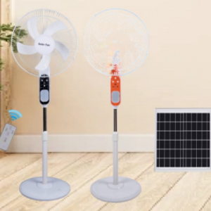 FS-358 16-Inch Solar Rechargeable Stand Fan with Night Light & Mosquito Lamp
