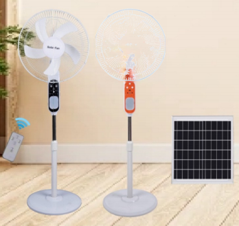 FS-358 16-Inch Solar Rechargeable Stand Fan with Night Light & Mosquito Lamp