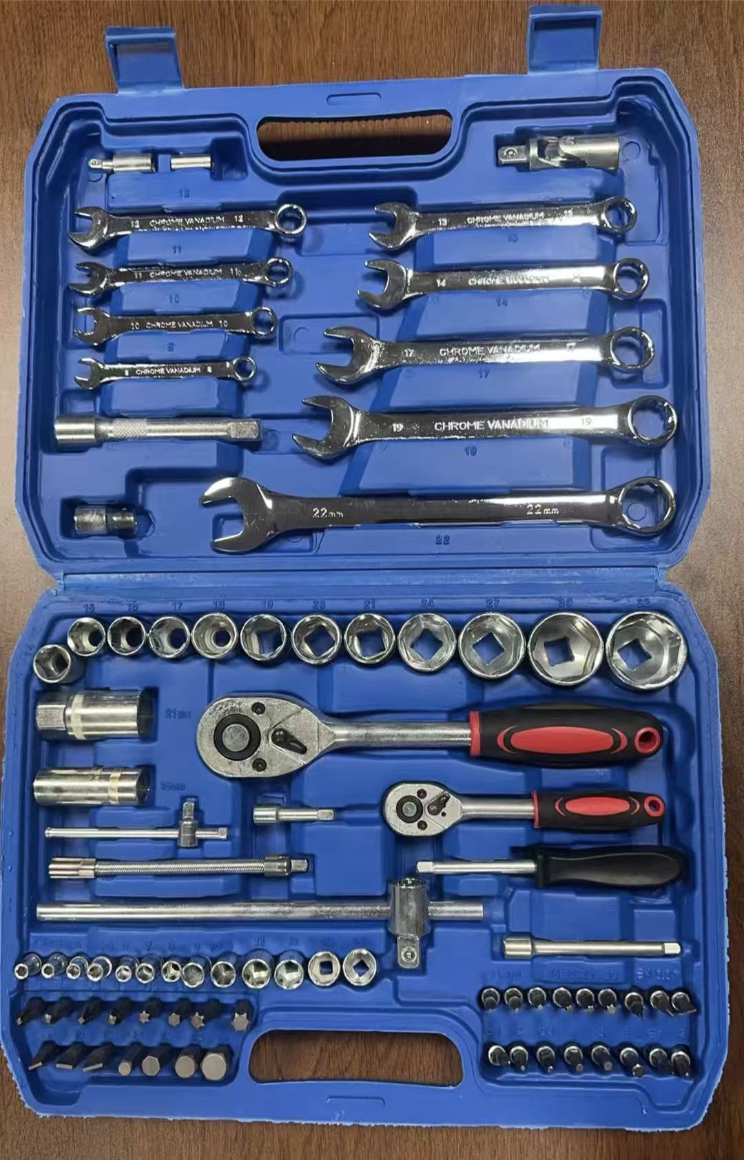 Auto Sleeve Combination Ratchet Spanner Set – Socket Wrench Car Repair Hand Tool Kit