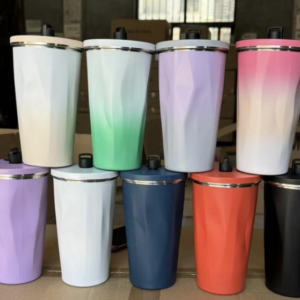 Diamond Pattern Coffee Cup