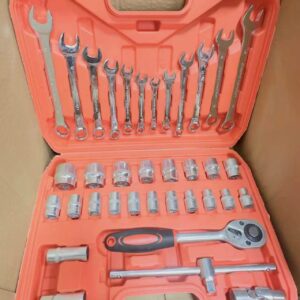 37-Piece Ratchet Socket & Wrench Set – Automotive Mechanic Tool Kit