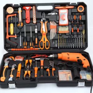 160-in-1 Multi-Function Tool Set – Screwdriver & Electric Drill Kit with Storage Bag
