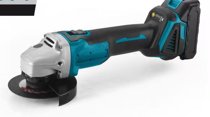 Cordless Angle Grinder 125Mm, Brushless Motor Metal Grinder with 4.0Ah Batteries, 20000RPM Professional Power Tools For Cutting, Polishing,2 Battery