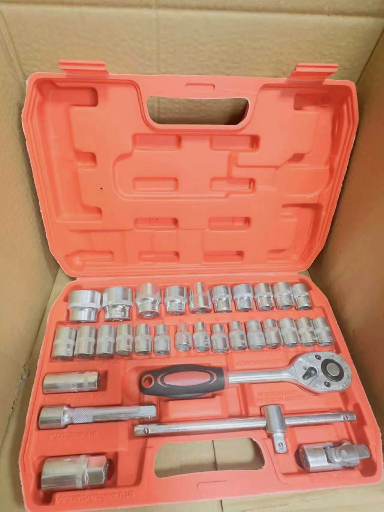 SPARTAN 32-in-1 Heavy Duty Socket Set – 1/2" Chrome Vanadium Ratchet & Wrench Kit