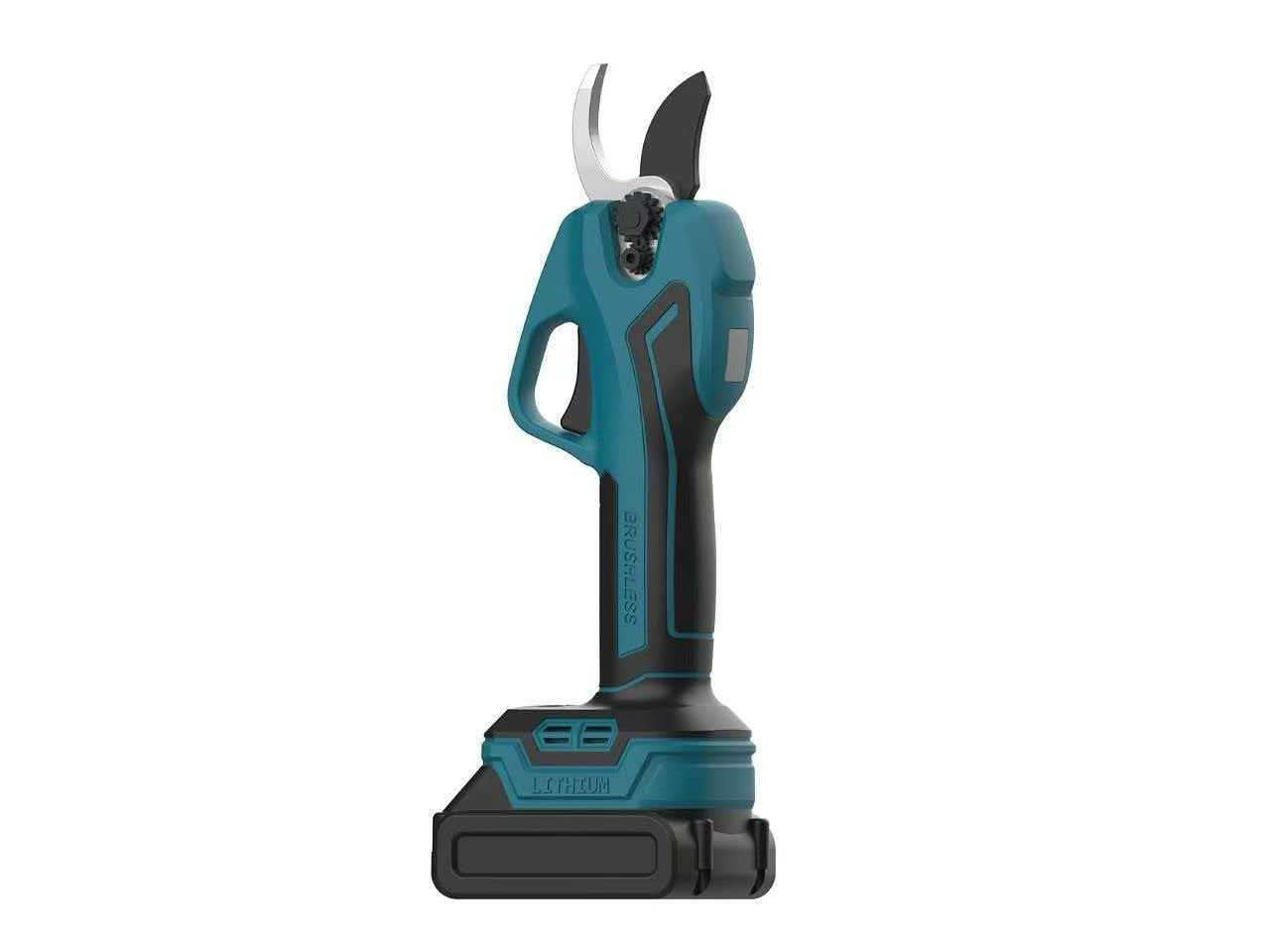 21V Cordless Electric Pruning Shears with Brushless Motor (Teal/Blue)