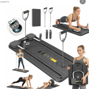 Foldable Portable Pilates Core Trainer with Smooth Glide Track