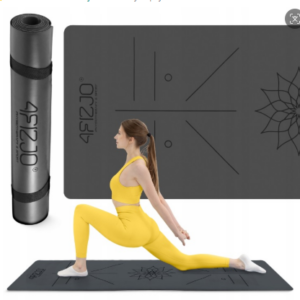 Alignment Yoga Mat with Body Position Guide Lines