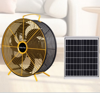 FS-588 12-Inch Solar Rechargeable Floor Fan