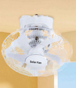 FS-598 16-Inch Solar Rechargeable Roof Fan