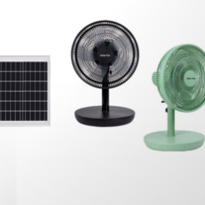 FS-318 12-Inch Solar Rechargeable Folding Fan