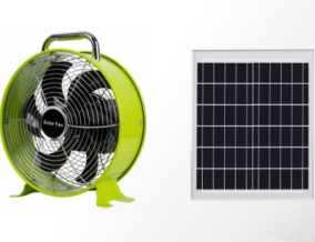 FS-368 10-Inch Solar Rechargeable Floor Fan