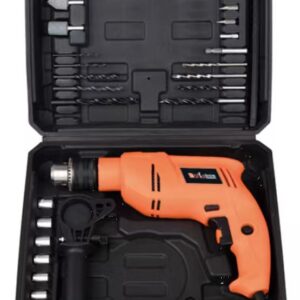 220V Electric Wired Impact Drill – Percussion Power Tool with Drill Bits