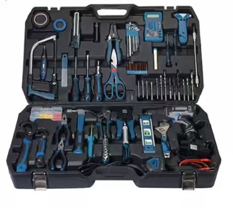 Household Electric Drill Tool Set – Multifunctional Hardware & Electrician Toolbox