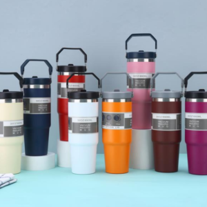 30 Handle Lid Car Vacuum Cup (Single Drink)
