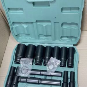 15-Piece CR-V Deep Socket Set – Metric 8mm to 32mm Tool Kit