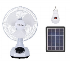 FS-638 12-Inch Solar Rechargeable Table Fan