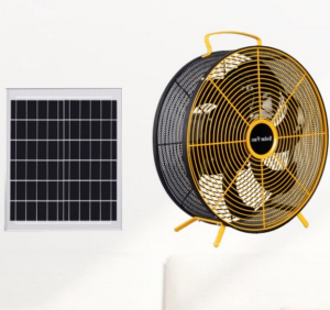 FS-588 10-Inch Solar Rechargeable Floor Fan