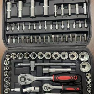 94-Piece Socket Tool Kit Box – Household DIY Repair Set