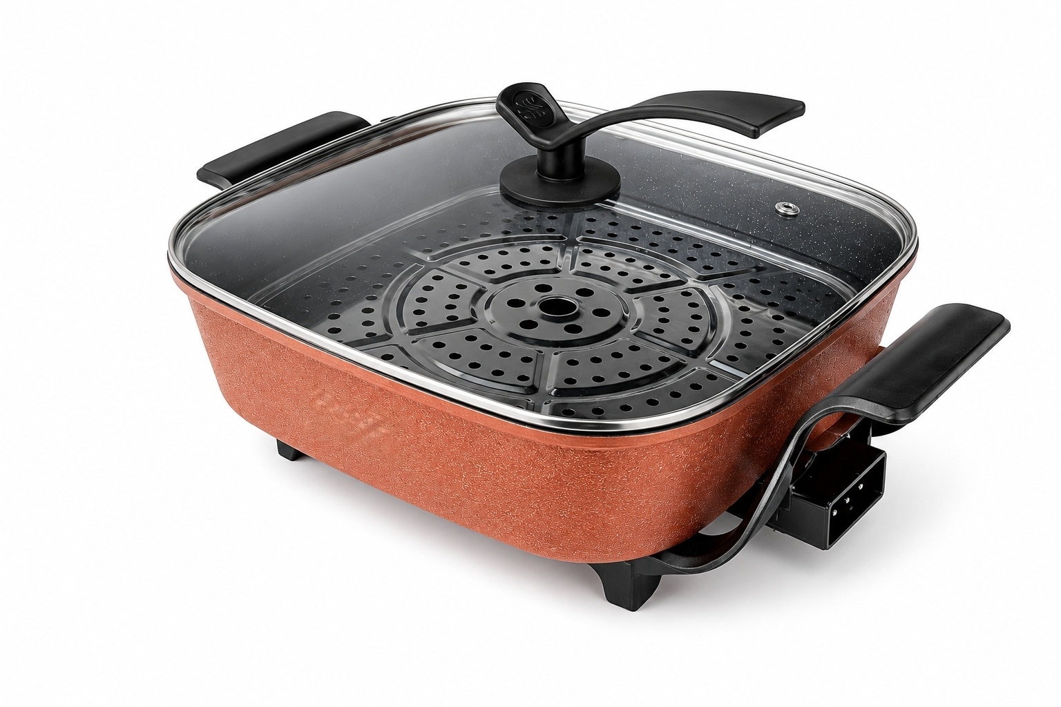 8cm High Square Electric Pot