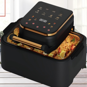 SC-399 12L Digital Air Fryer Oven with Gold Accents