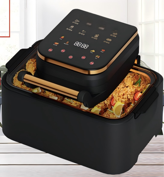 SC-399 12L Digital Air Fryer Oven with Gold Accents