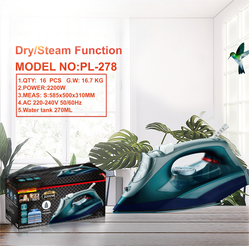 SteamMaster Pro Series Steam & Dry Iron — 1000W–2200W - Image 3