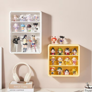 3-Tier Display Shelf with Transparent Front – 2 Colors