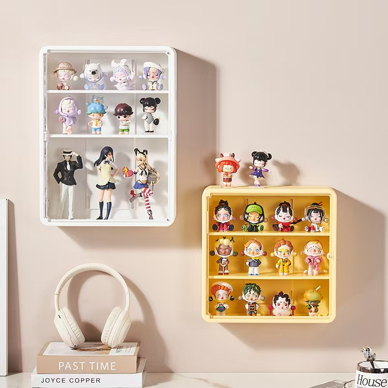 3-Tier Display Shelf with Transparent Front – 2 Colors