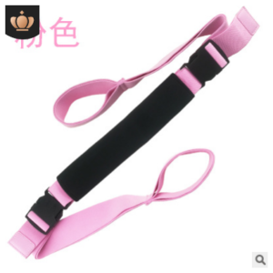 Premium Yoga Strap Stretch Band – Adjustable Flexibility & Fitness Training Belt (Rose Red)
