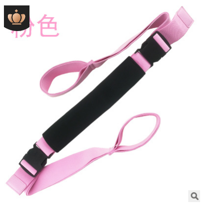 Premium Yoga Strap Stretch Band – Adjustable Flexibility & Fitness Training Belt (Rose Red)