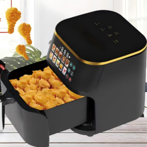 SC-396 12L Digital Air Fryer with Gold Trim and Recipe Display