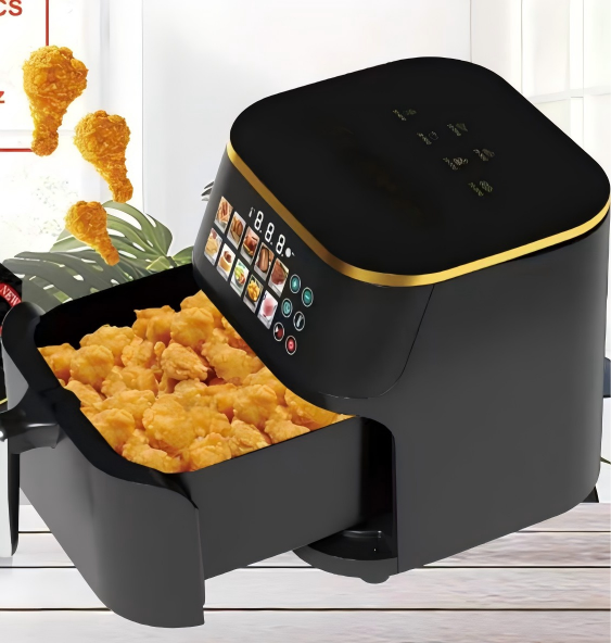 SC-396 12L Digital Air Fryer with Gold Trim and Recipe Display